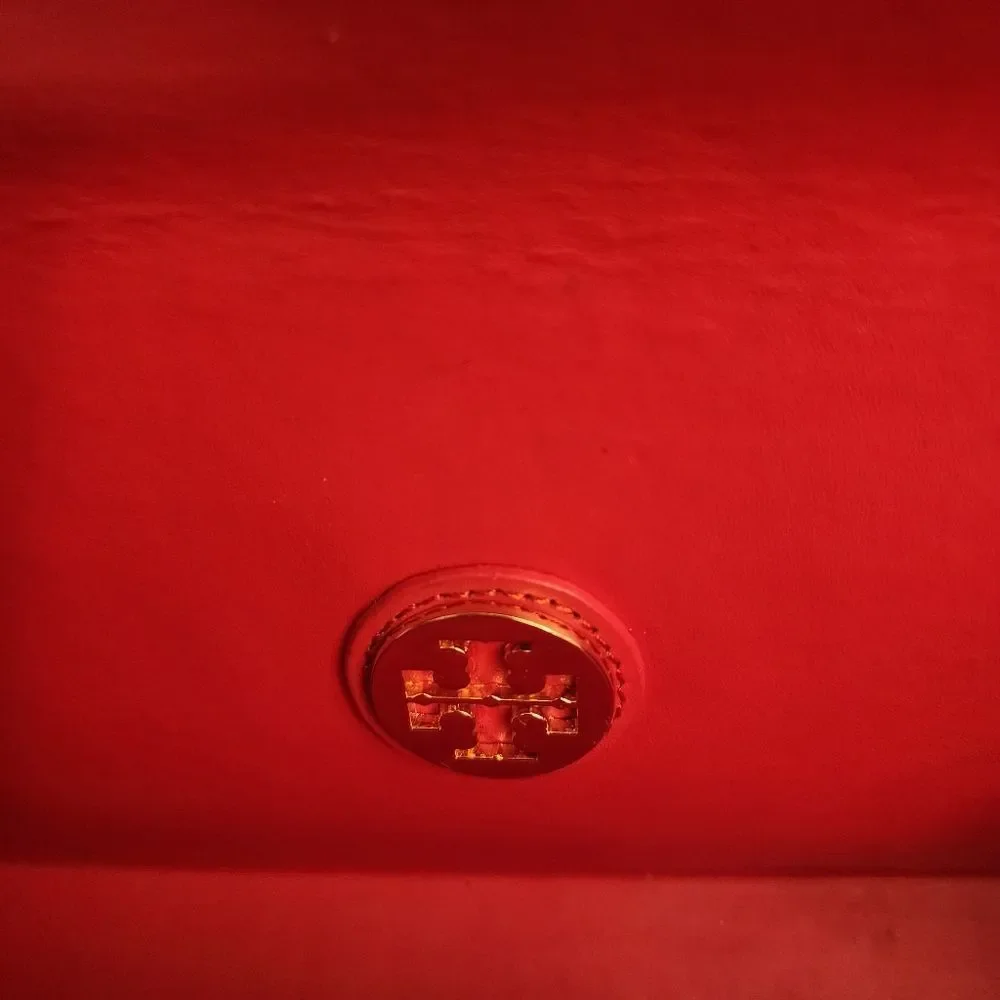 Tory Burch Orange Clutch with Dust Cover